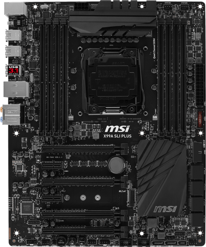 MSI X99A SLI Plus Motherboard Specifications On MotherboardDB